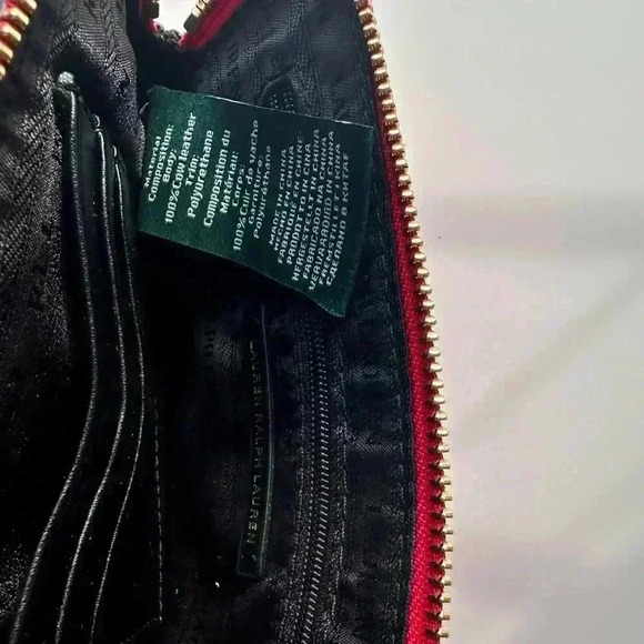 Ralph Lauren Flat Red Genuine Leather Wallets. - Picture 8 of 8